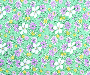 Robert Kaufman  FLH-21153-7  SKU G1750006 Gentle Petals Green Fabric by Debbie Beavers From Flowerho